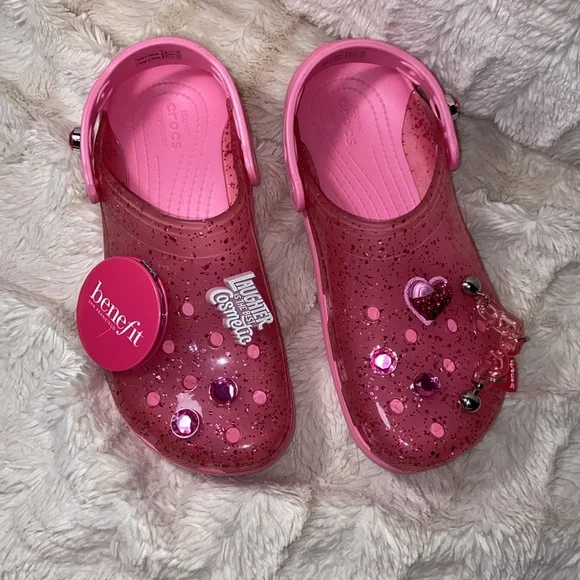 New CROCS x benefit cosmetics ADULT classic clogs